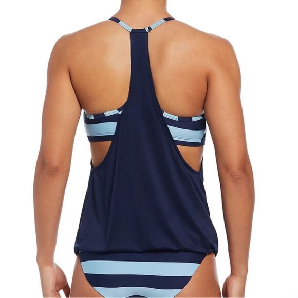 Nike Layered Tankini Top NESSE269-440- Size Large - Picture 2 of 8